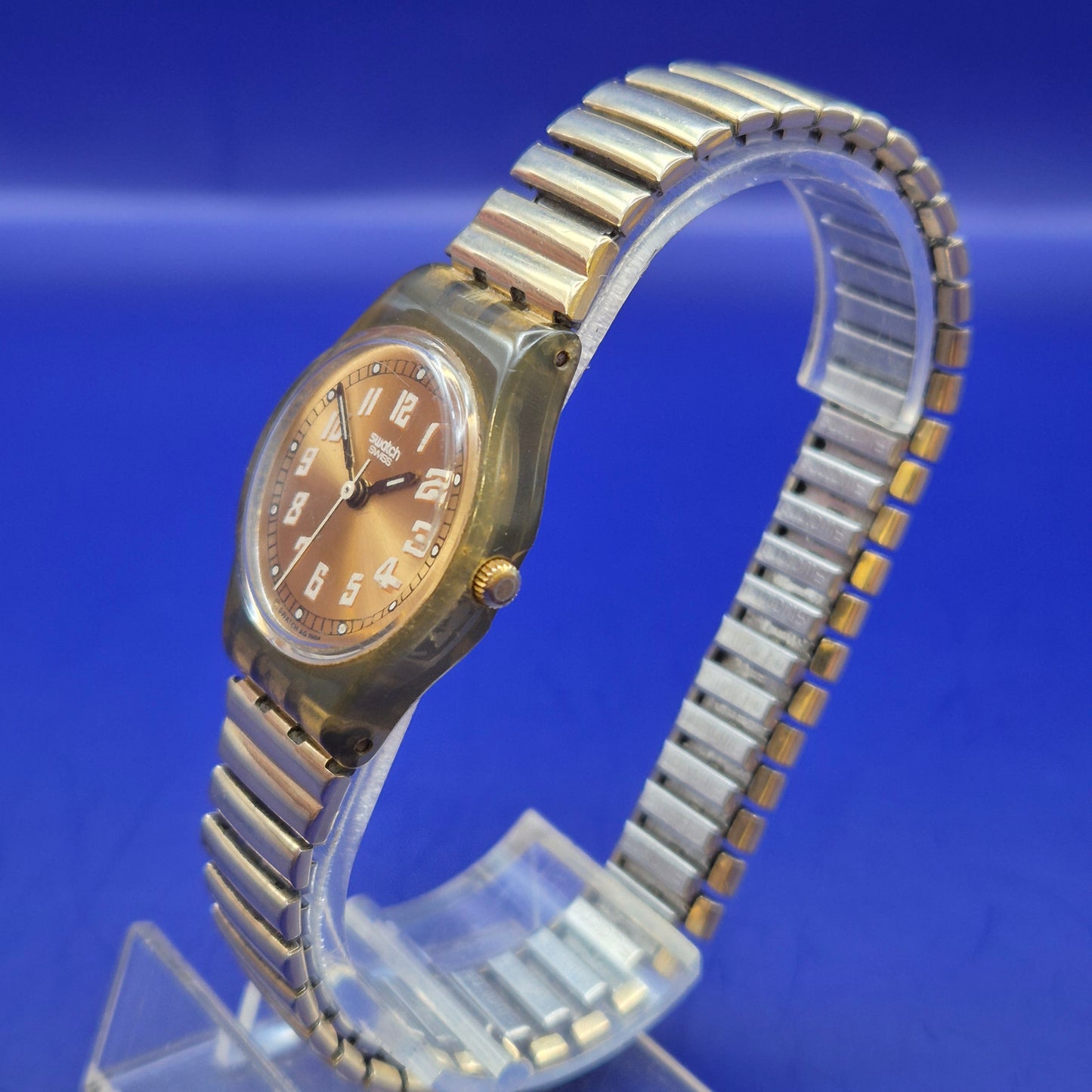 Vintage Swatch Damen Uhr – Klassisches Design mit Flex-Armband