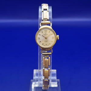 Elegante Pronto Damen Uhr – Vintage-Stil mit Rolled Gold Gehäuse