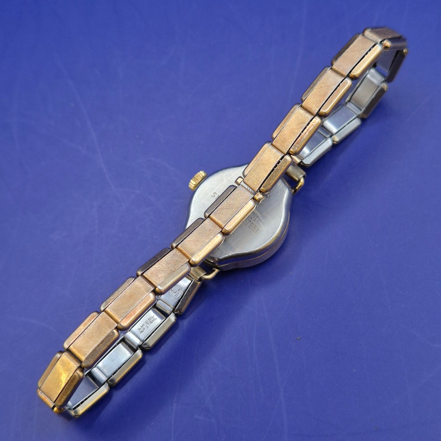 Elegante Pronto Damen Uhr – Vintage-Stil mit Rolled Gold Gehäuse