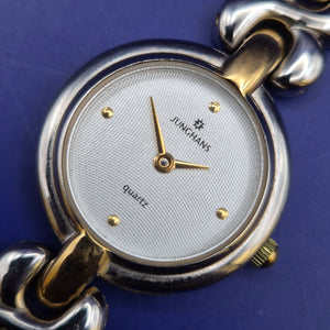 Elegante Junghans Bicolor Damen Uhr – Klassisches Design mit Gliederarmband