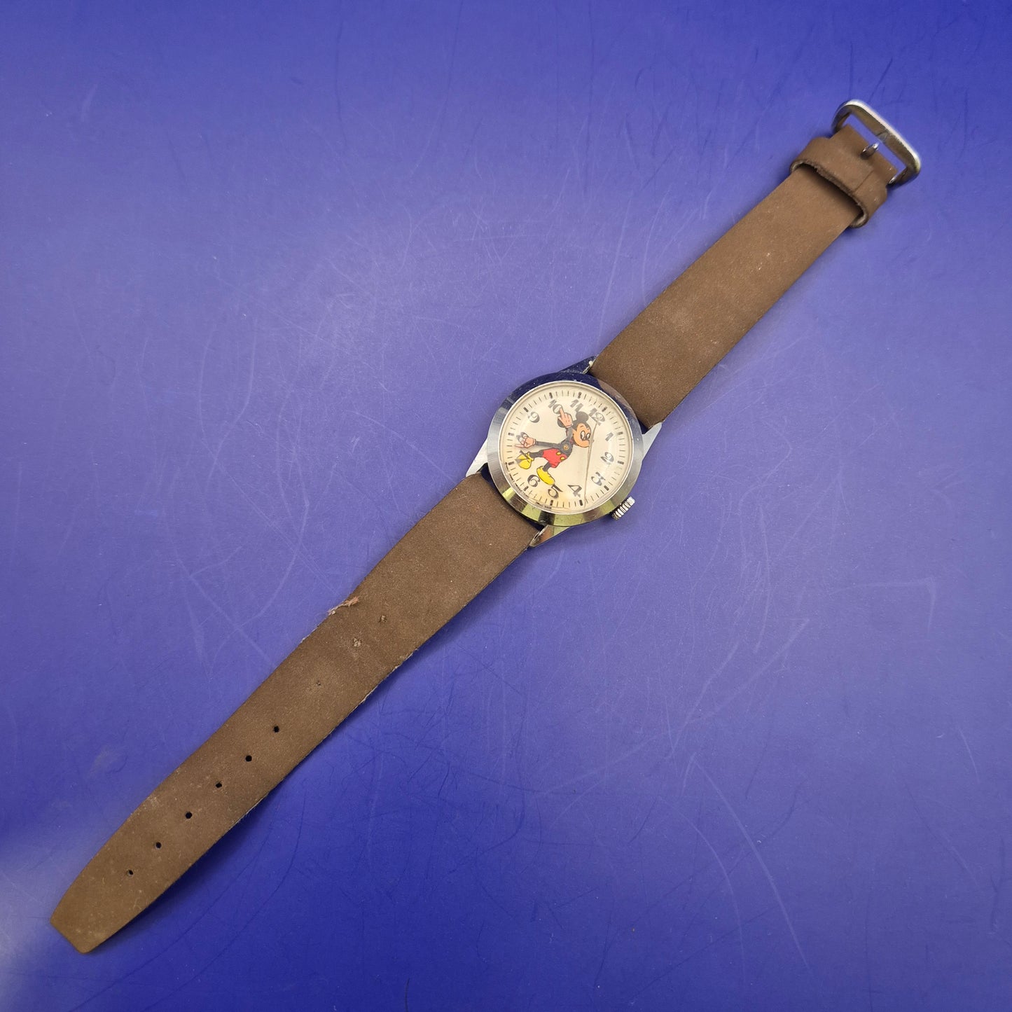 Vintage Mickey Mouse Kinder Uhr – Mechanischer Klassiker Walt Disney