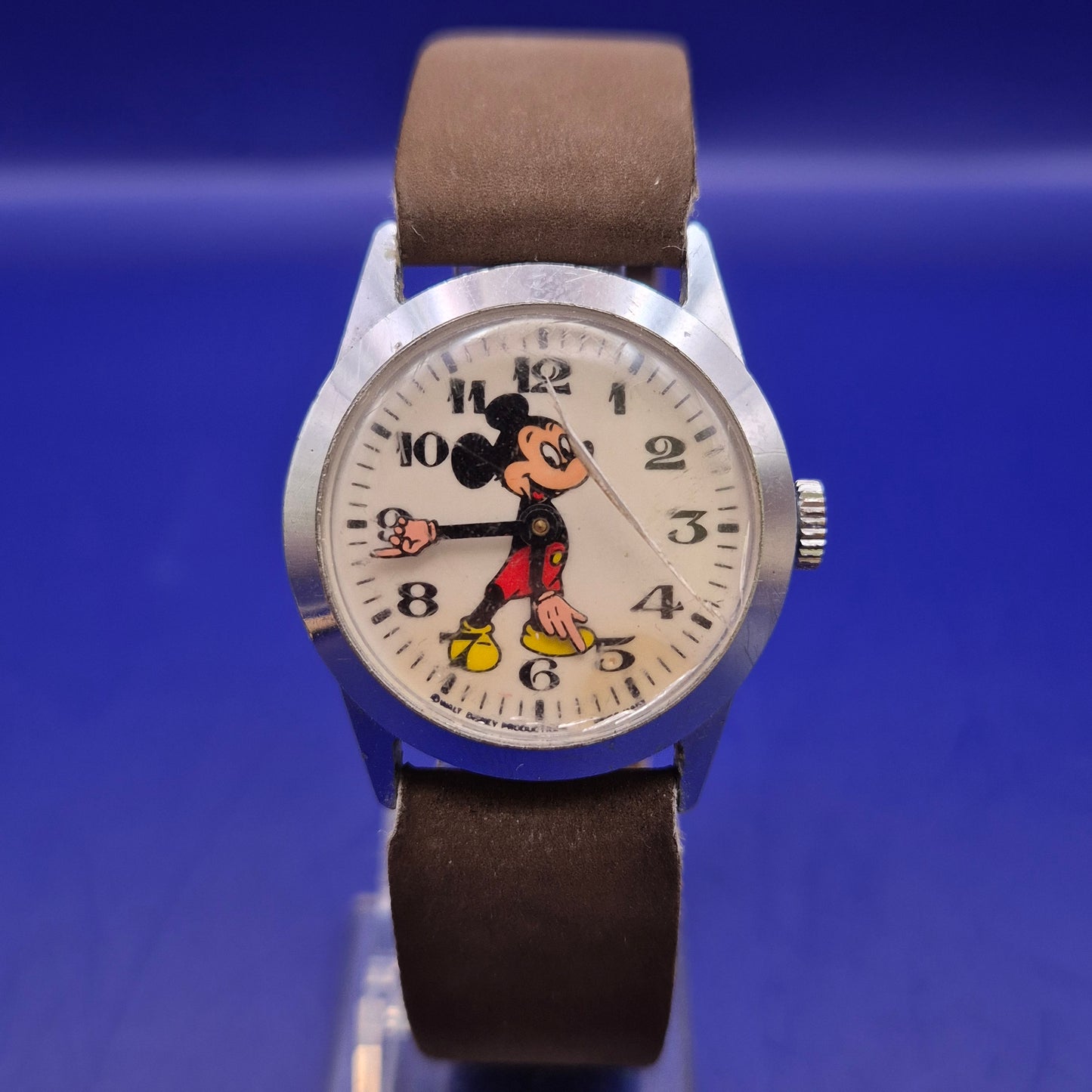 Vintage Mickey Mouse Kinder Uhr – Mechanischer Klassiker Walt Disney
