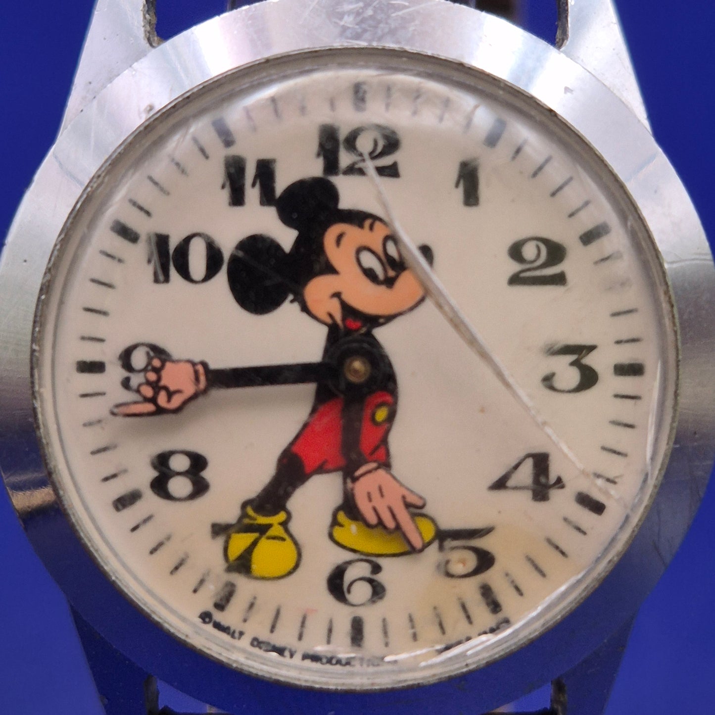 Vintage Mickey Mouse Kinder Uhr – Mechanischer Klassiker Walt Disney