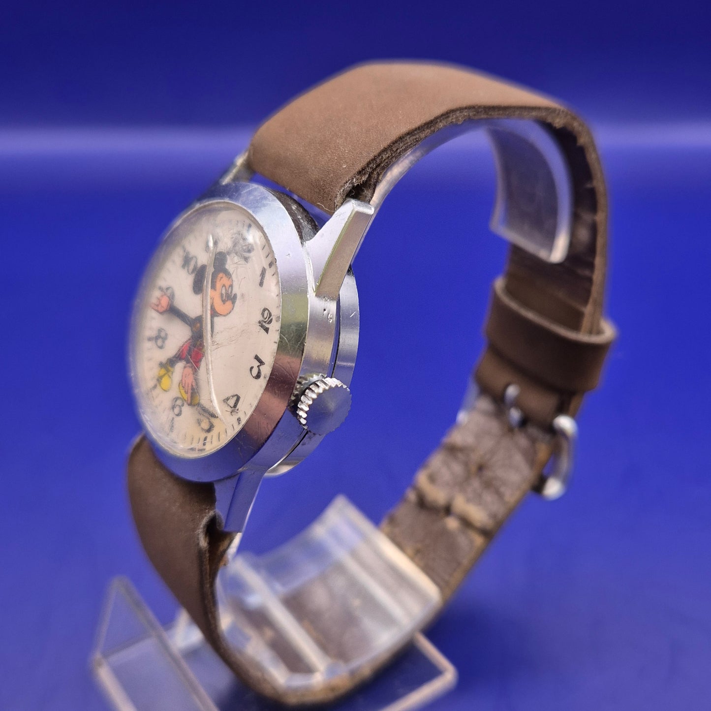 Vintage Mickey Mouse Kinder Uhr – Mechanischer Klassiker Walt Disney