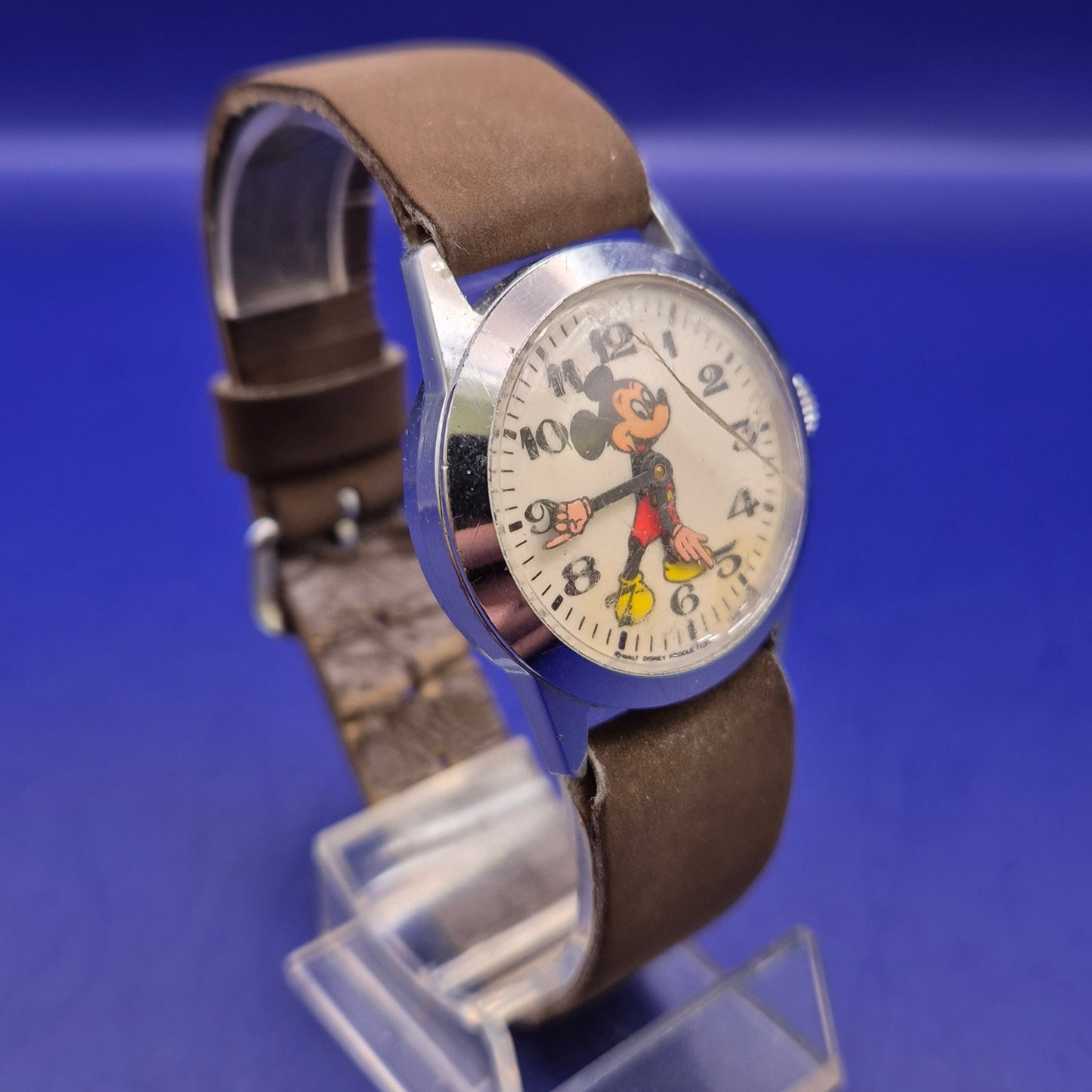 Vintage Mickey Mouse Kinder Uhr – Mechanischer Klassiker Walt Disney