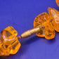 Bernstein Splitterkette in warmem Cognac-Ton – Stilvoller Vintage Halsschmuck