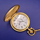 Edle Lacher Goldene Taschen Uhr – Klassisch mit Römischen Ziffern