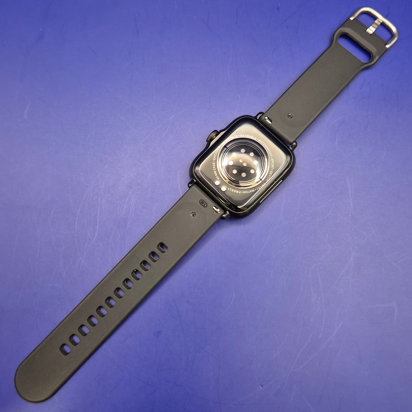 Moderne Smart Watch in Schwarz – Sportliche Unisex Uhr mit Silikonarmband