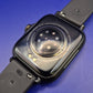 Moderne Smart Watch in Schwarz – Sportliche Unisex Uhr mit Silikonarmband