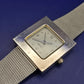 Elegante Yves Rocher Damen Uhr – Quadratisches Design mit Mesh-Armband