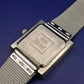 Elegante Yves Rocher Damen Uhr – Quadratisches Design mit Mesh-Armband