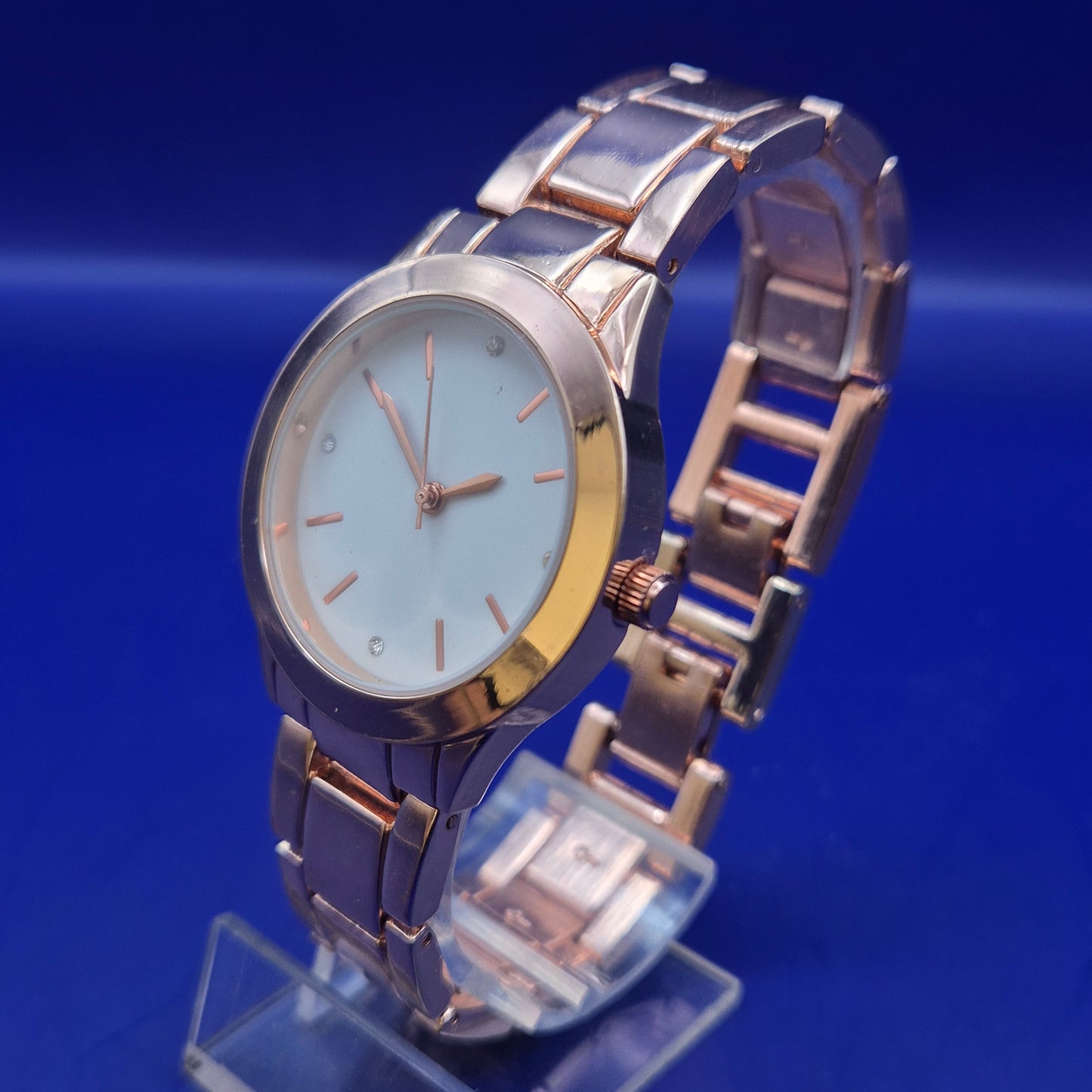 Elegante LDADPR Damen Uhr – Modernes Design in Roségold Optik