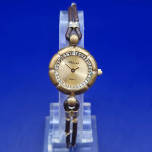 Elegante Venise Damen Uhr – Klassischer Vintage-Stil mit Lederband