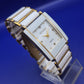 Elegante Hongbo Damen Uhr – Weißes Keramik Design mit Gold