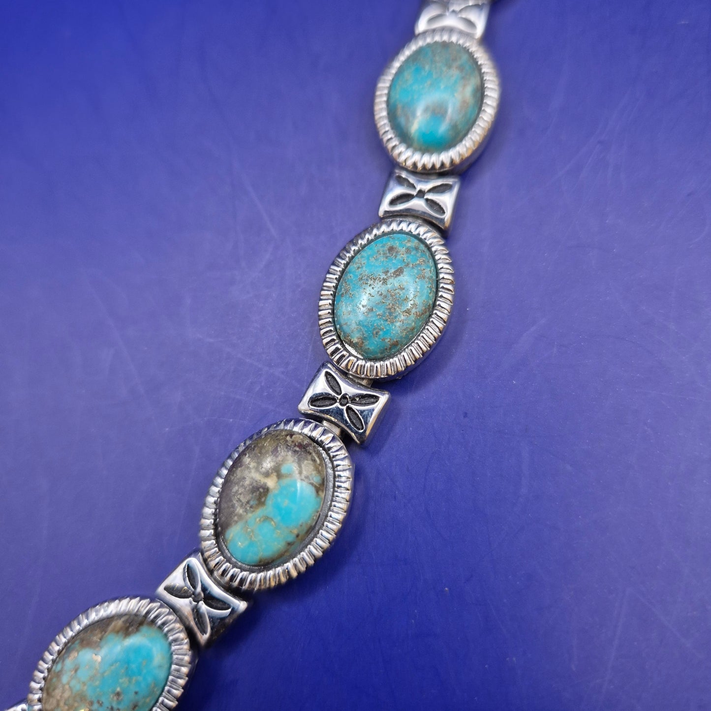 Elegantes Türkis Silber Armband – Stilvoller Damen Schmuck im Vintage Stil