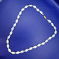 Edle Damen Perlmutt Kette – Elegante Perlmuttkette mit Goldverschluss