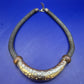 Moderne Damen Kette – Markantes Collier mit Hammerschlag-Optik