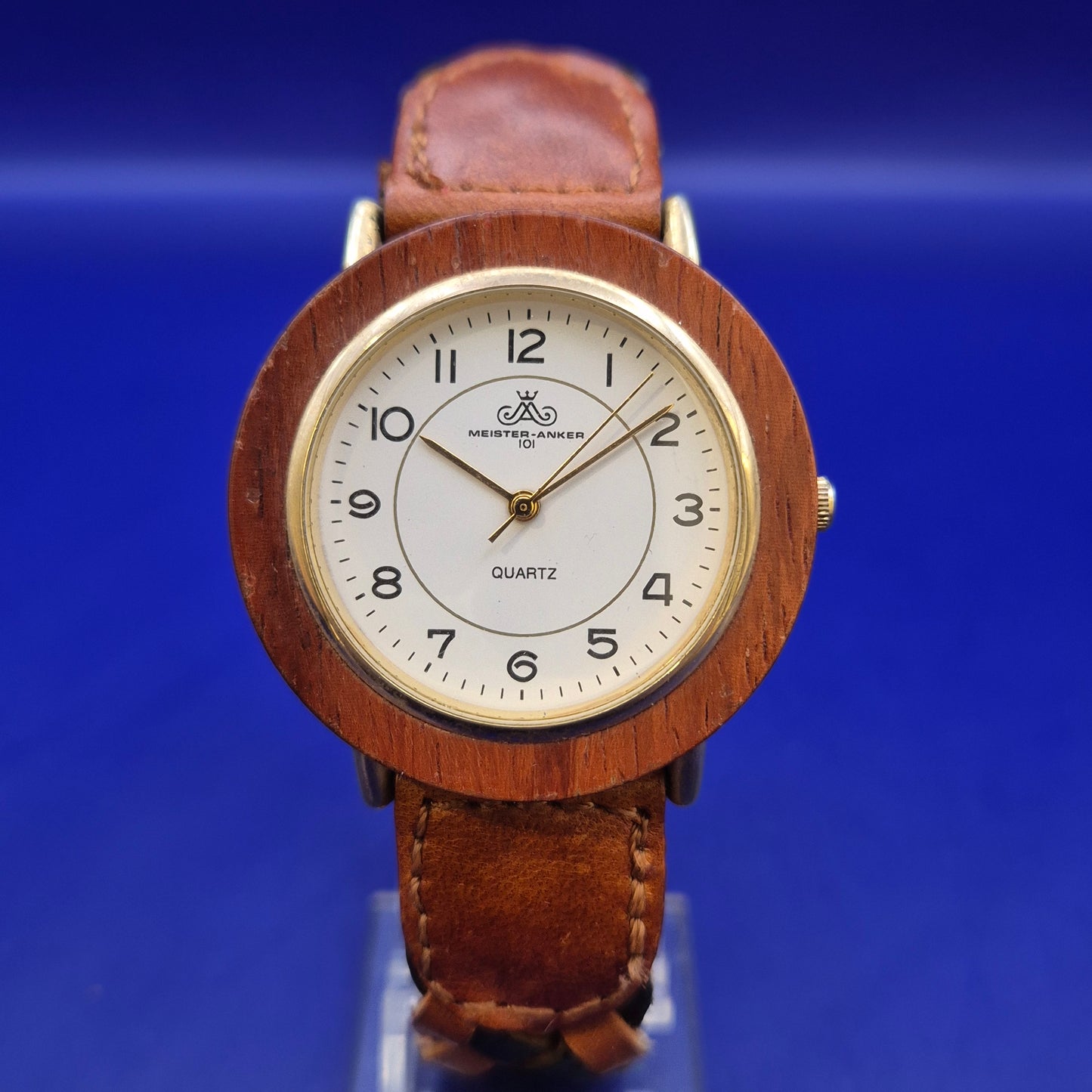 Meister-Anker Vintage Holzoptik Damen Uhr – Einzigartiger Retro-Look