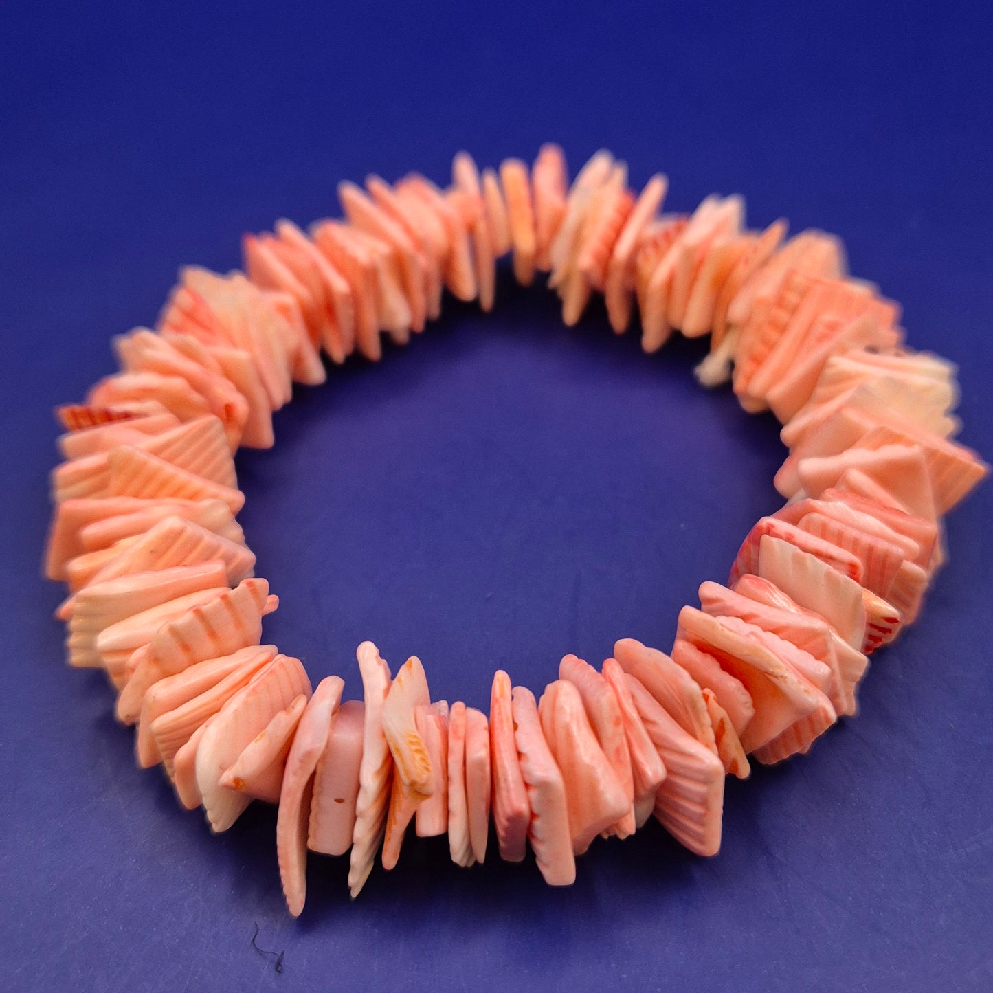 Naturstein Muschel Damen Armband – Sommerlicher Schmuck in Rosa