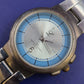 Klassische Meister-Anker Damen Uhr – Zweifarbiges Design mit Hellblauem Ring