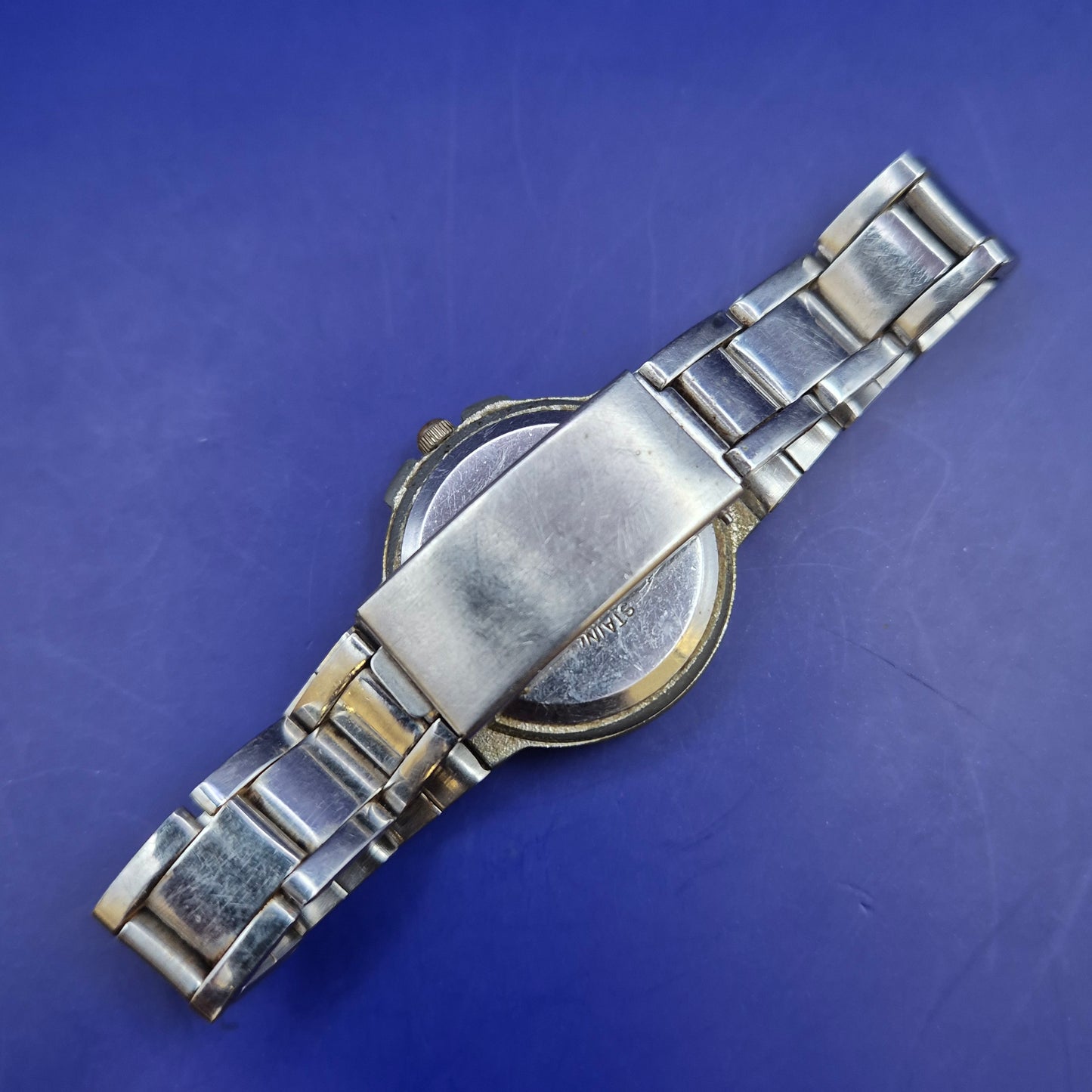 Klassische Meister-Anker Damen Uhr – Zweifarbiges Design mit Hellblauem Ring