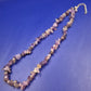 Stilvolle Amethyst Splitterkette – Naturstein Hals Kette in Violett