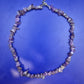 Stilvolle Amethyst Splitterkette – Naturstein Hals Kette in Violett