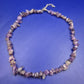 Stilvolle Amethyst Splitterkette – Naturstein Hals Kette in Violett