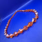 Elegante Bernstein Bernsteinperlen Hals Kette – Einzigartige Bikonische Form