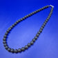 Vintage Lavastein Kette mit silberfarbenem Verschluss