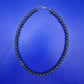 Vintage Lavastein Kette mit silberfarbenem Verschluss