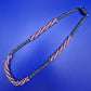 Elegante Vintage Perlenkette mit Spiralmuster und Magnetverschluss
