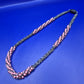 Elegante Vintage Perlenkette mit Spiralmuster und Magnetverschluss