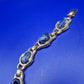 Vintage Armband mit Sodalith Steinen und Gold-Ton Fassung