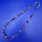 Vintage Kette aus Amethyst Splittern und Mondstein Glasperlen