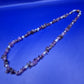 Vintage Kette aus Amethyst Splittern und Mondstein Glasperlen