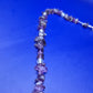 Vintage Kette aus Amethyst Splittern und Mondstein Glasperlen
