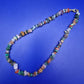 Bunte Edelstein Chip Kette mit Karabinerverschluss Vintage Schmuck