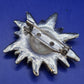 Vintage Edelweiß Brosche Alpen Blume Tracht Schmuck Metall Pin