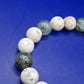 Vintage Armband Perlen Naturstein Quarz Turmalin Damen