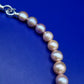 Elegante Perlenkette mit großen Naturperlen und 925er Silber Verschluss