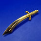 Vintage Goldfarbene Säbel Schwert Brosche Pin Accessoire