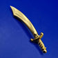 Vintage Goldfarbene Säbel Schwert Brosche Pin Accessoire