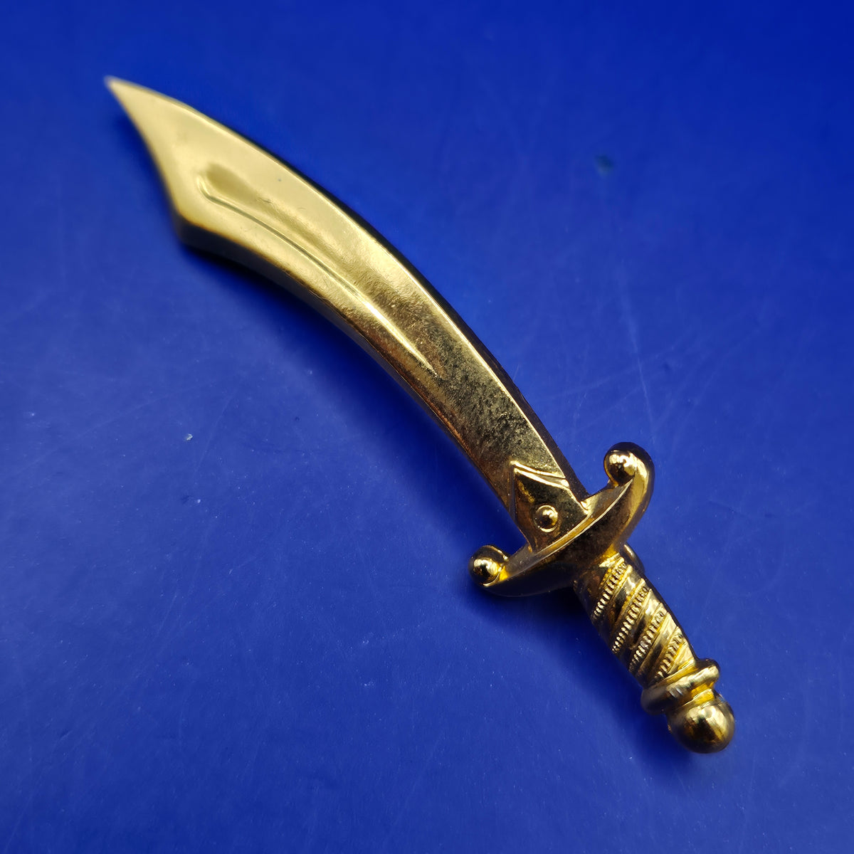 Vintage Goldfarbene Säbel Schwert Brosche Pin Accessoire