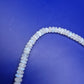Vintage Mondstein Kette Collier mit facettierten Perlen und Verschluss