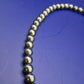 Elegante Vintage Hämatit Perlenkette in Grau Schwarz