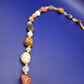 Bunte Edelstein Kette aus Naturstein Splittern Vintage
