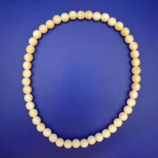 Elegante Vintage Perlenkette mit Verlauf in Creme