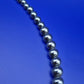 Elegante Vintage Perlenkette mit Hämatit-Elementen