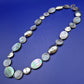 Elegante Perlmutt Ketten Collier in schillernden Farben Vintage